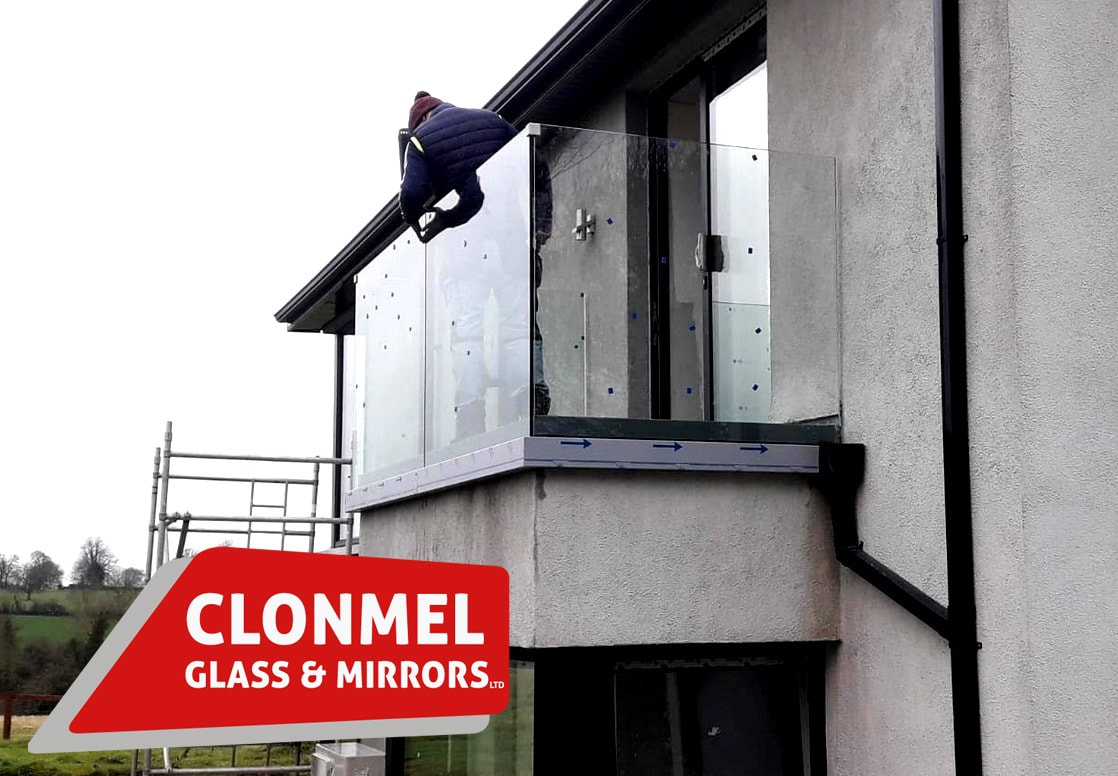 We just finished this Glass Balcony System in Golden, Tipperary. Glass Balustrades Can Be Striking While At The Same Time Offering Protection.