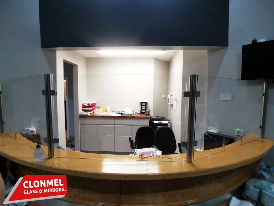 We just finished installing this #covid protector screen for local veterinary reception #clonmel